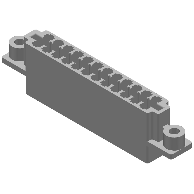 Card Edge Connector, 24 Contact(s), 2 Row(s), Female, 0.156 inch Pitch, Crimp Terminal, Hole .125-.137