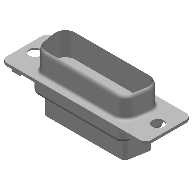 15 Pos D-Sub Connector, Male, Crimp, Gold, Straight, Brass