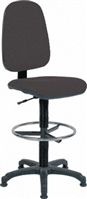 Teknik Grey Fabric Drafting Chair