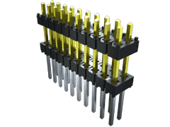 Conn Board Stacker HDR 24 POS 2.54mm Solder ST Top Entry Thru-Hole