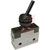 Valve, Mechanical; Side Ported; 2 Port, Size NPT 1/8; Toggle Lever; 0-1 MPa