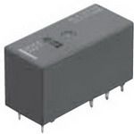 Power/Signal Relay, 1 Form A, SPST, Momentary, 0.017A (Coil), 24VDC (Coil), 400mW (Coil), DC Input, Random, AC Output, Through Hole-Straight Mount,