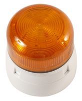 KLAXON         QBS-0042             Beacon, Xenon, Orange, Flashing, 2W, 24VDC, IP65, 85mm Dia., 81mm Height