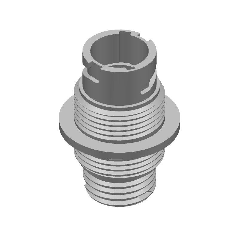 4 Pos Circular Crimp Receptacle, Gold Plated, 250V, IP67