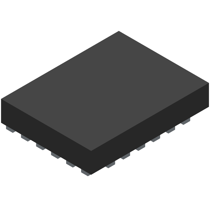 3PDT 3-Ch Multiplexer IC, 24-Pin PQCC, Industrial Temp