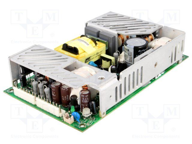 193W DC/DC Converter, 4-Out, 12V/5V/±5V, 15A, Board Mount