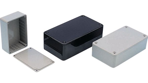 Plastic enclosure grey 190 x 110 x 60 mm ABS IP 54, BIM2006/16-GY/GY, Camdenboss