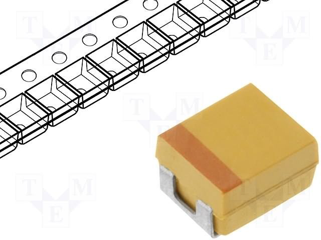 Tantalum Polymer Cap 68uF 4V 70mR 125C SMD