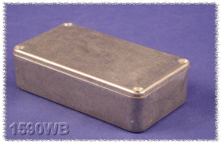 BOX ALUM BLACK 4.74L X 3.15W