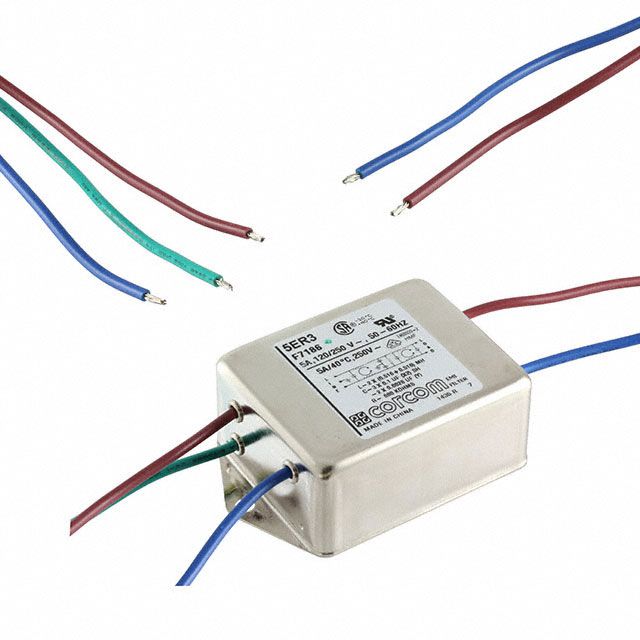 5A, 250V AC Power Line EMI/RFI Filter, 50/60Hz