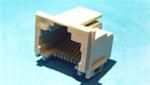 RJ45 Connector, 8 Pos, 1 Port, RA SMD, Cat 3