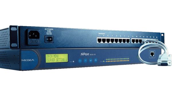Serial Server 16x RS232, NPORT 5610-16, Moxa