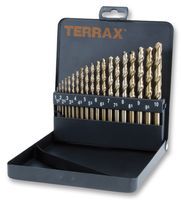 TERRAX         A215319             TWIST DRILL SET DIN 338 N HSS G CO5 19PC