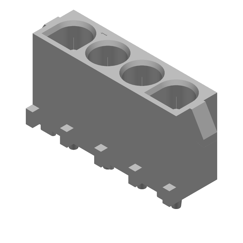 (350792-1) 04P UMML PIN HDR ASSY 94VO