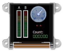4D SYSTEMS         6F351            Graphic OLED, 128 x 128, RGB, 5V, UART, 45.5mm x 36mm, -35 C