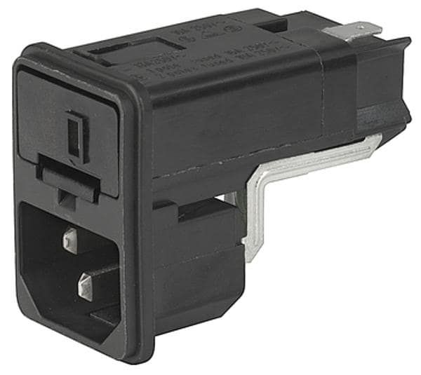 Filtered Power Entry Module, 250VAC, 10A, 3 Pos, Fuse, ST