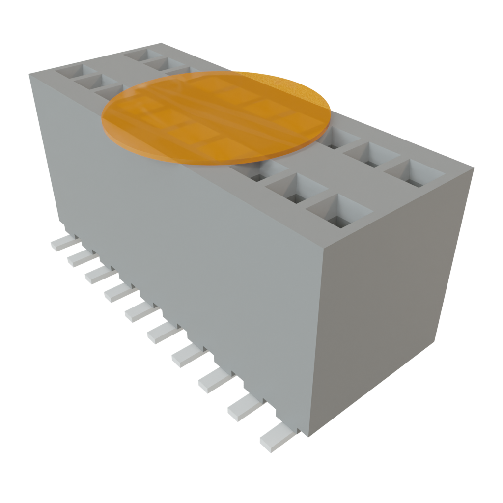 20-Contact SKT Socket Strip, Solder Termination, -55°C to 125°C