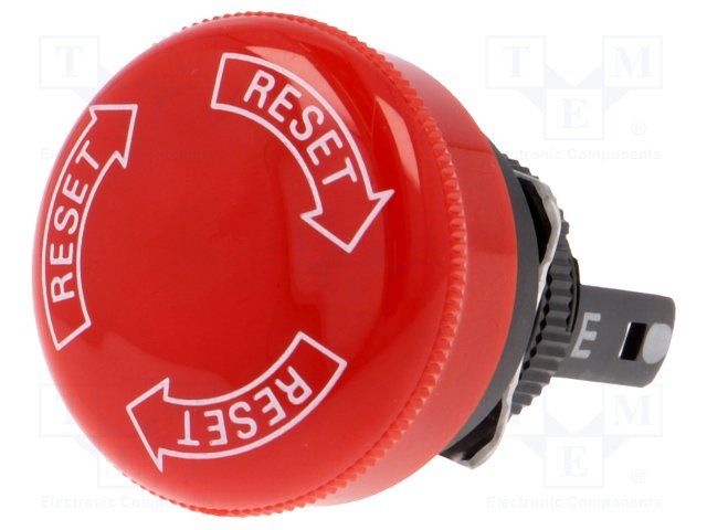 OMRON STI         A165E-S-01             SWITCH, EMERGENCY STOP, SPST-NC, 250VAC