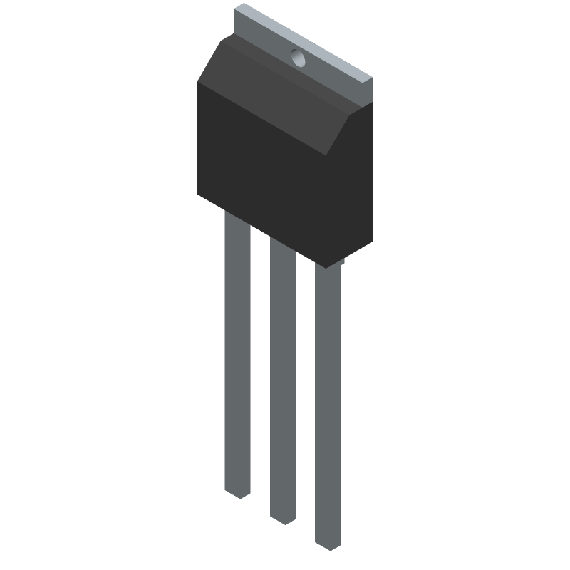 600V 2.2A N-Channel Power MOSFET, 4.8 Ohm, TO-251