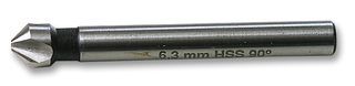 COUNTERSINK, 10.5MM; Drill Bit Size Metric:10.5mm; Drill Bit Size Imperial:-; Effective Length:-; Overall Length:50mm; Countersink Angle:90°; Drill Bit Type:Countersink; Drill Point Diameter:2.5mm; External Diameter:10.4mm; Head Diameter:10.5mm; Material:HSS; Shank Dia:6mm; Shank Length:38mm