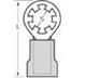 Terminals STAR RING INSUL TAPE TAPED (SRB-229-08XT)