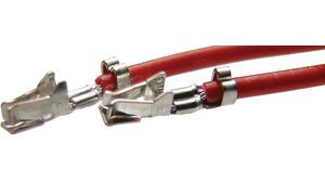 Pre-crimped cable DF11 red 500 mm, K120121021, Stig Wahlström Elektronik