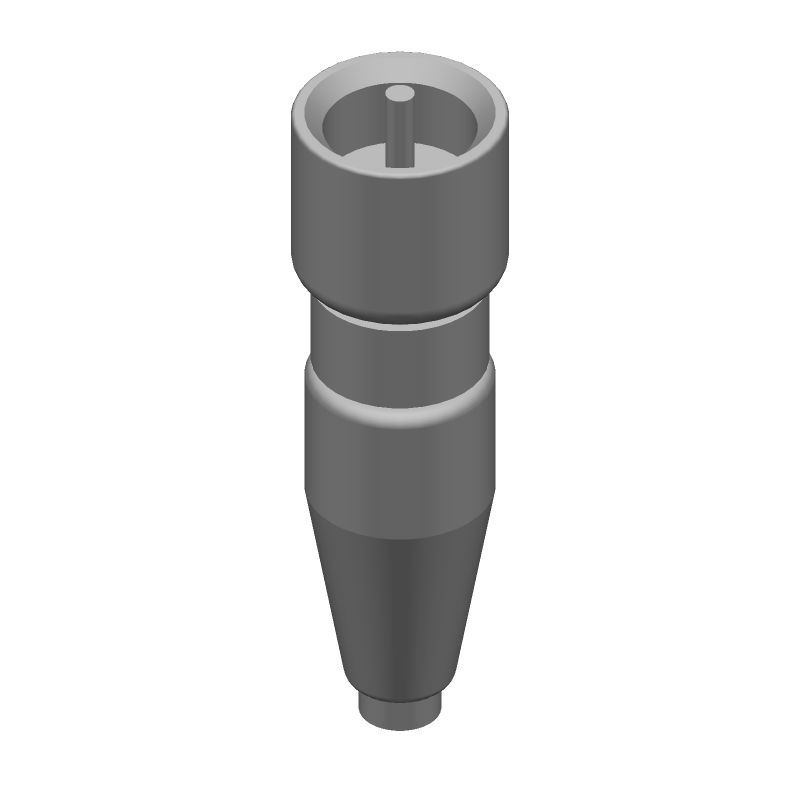 CABLE TERMINATED, MALE, RF CONNECTOR, SOLDERLESS, PLUG