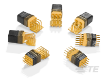 11 Pos Rectangular Connector, 13A, Gold, Right Angle, Solder