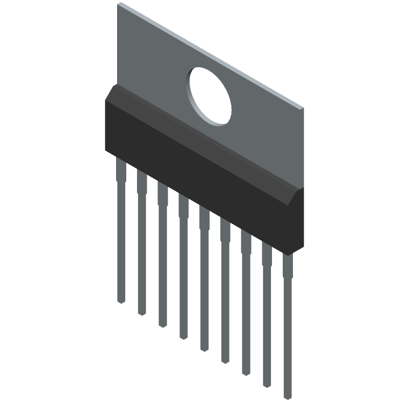 Volume Control Circuit, 1 Channel(s), Bipolar, PSFM9, HSIP-9