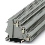 6 Pos Screw Terminal Block, 250V, 26A, DIN Rail