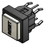 Keypad Switch, SPST, 0.05A, 12VDC, 7 PCB Hole Cnt, Solder Terminal, Through Hole-straight