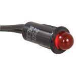 Indicator Panel Mount Red LED 250Volt.250 Mt Hole 9 Leads