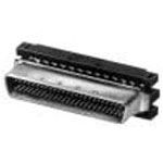 SCSI Connector, 26 Pos, 1.27mm, IDC, RA Cable Mount, Male, Shielded