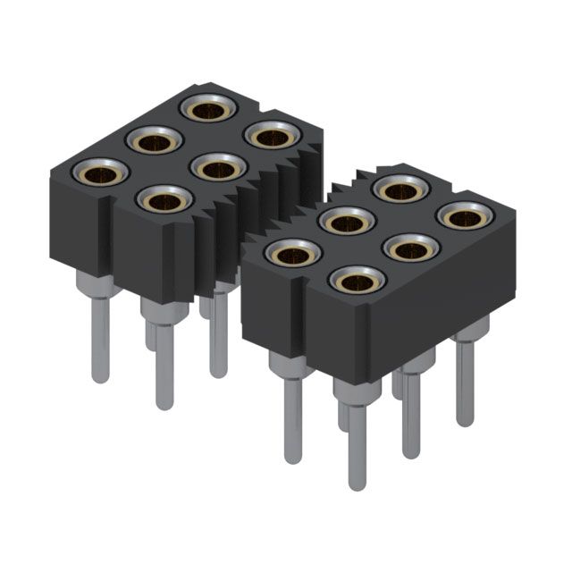 CONN SOCKET 36POS .100" 3ROW T/H