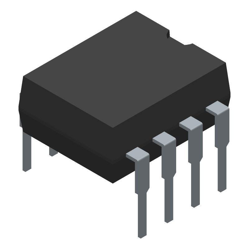 1-Ch 5kV Optocoupler, 100Kbps, 4500% CTR, SMD