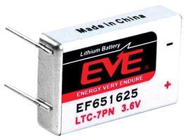 EVE - EF651625 - BATTERY, LITHIUM, 3.6V, PRISMATIC