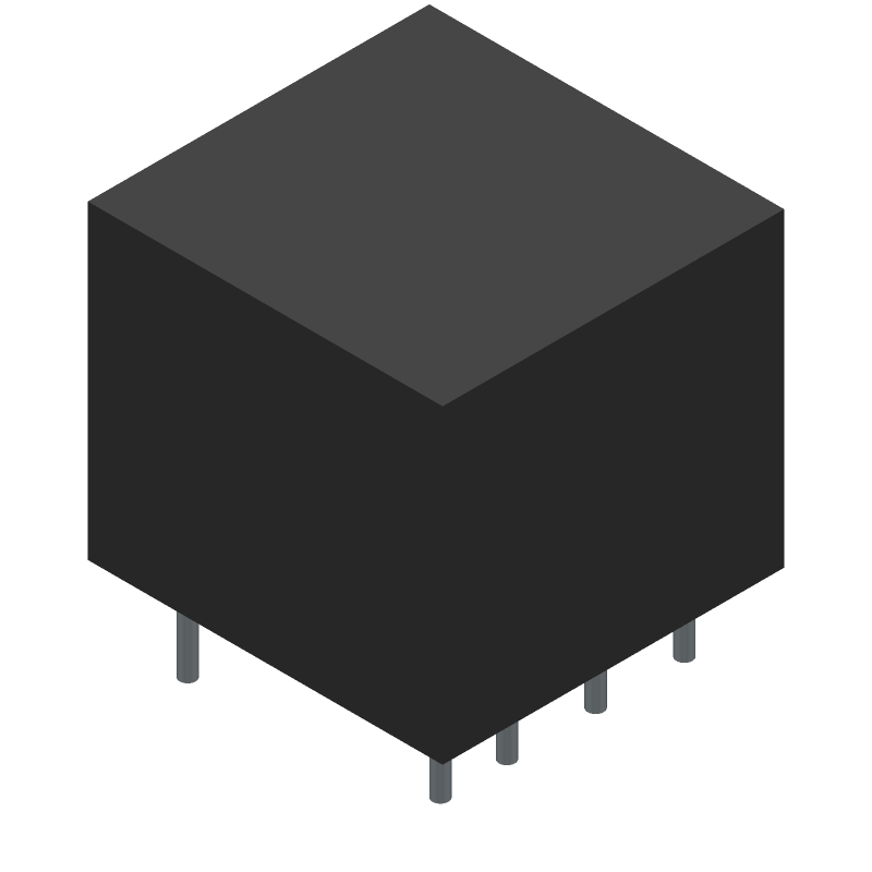 Audio Transformer 1:1/2:1 1500Vrms 172Ohm Prim. DCR 172Ohm Sec. DCR 8 Terminal PC Pin Thru-Hole