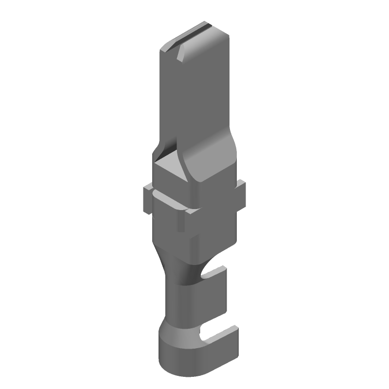 Male Crimp Ground Contact, Gold Plated Copper, 12-16AWG