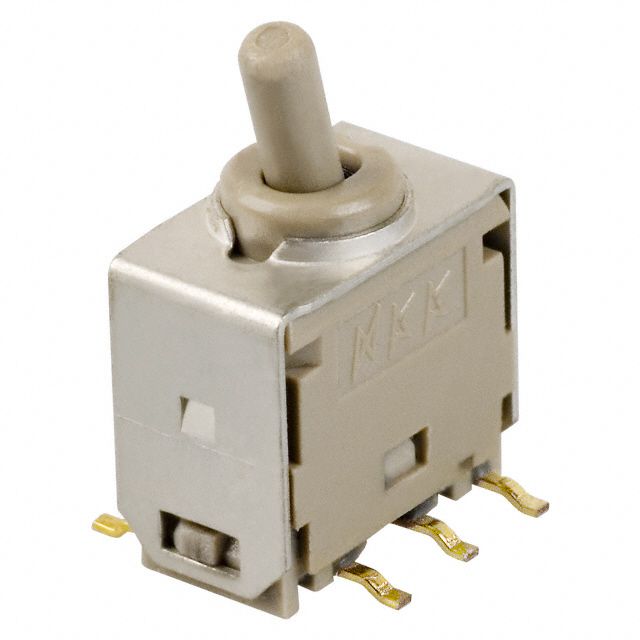 DPDT Toggle Switch, 0.1A 28VAC/VDC, SMD, Gold Contact, Round Lever