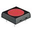 SPST-NO Tactile Switch, 0.05A 24VDC, Through Hole, Red Button