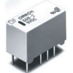 5V DC 2A DPDT Latching Signal Relay, Through Hole, DIP