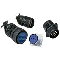 MIL-DTL-5015 Connector, 4 Pos, Male, Solder, 13A, 250V, Al