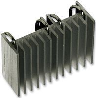 Heat Sink Passive TO-220/TO-247 Extruded Thru-Hole Aluminum Alloy 6063-T5 5°C/W Black Anodized