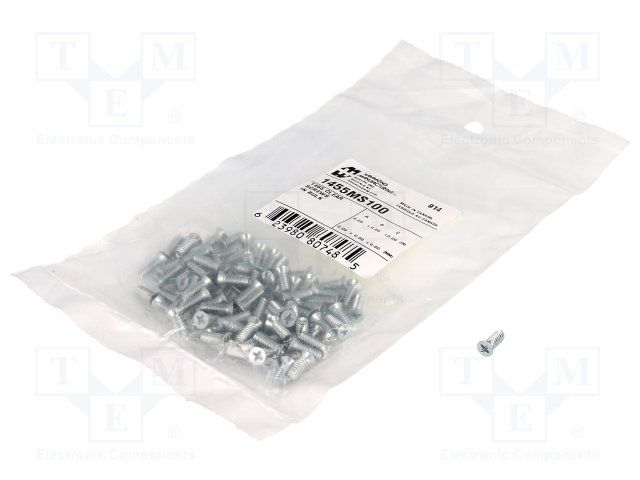 HAMMOND         1455MS100            Enclosure Accessory, Screw, Extruded Aluminium Box Enclosures