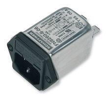 Filtered Power Entry Module, 1A, 250VAC, 3 Pos, 1 Port, Fuse