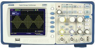 DIGITAL STORAGE OSCILLOSCOPE, 2-CH, 25MHZ, 500MSPS