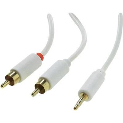 Schwaiger Jack plug 3.5 mm to RCA plug (phono) Audio Extension Cable