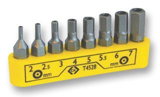 CK TOOLS         T4528             SCREWDRIVER BIT, TAMPER-PROOF HEXAGON