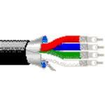 Video Coaxial Cable Tape/Braid Foam High Density Polyethylene 30AWG 7.87mm 30VAC Black 305m