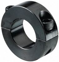 Huco Collar Two Piece Clamp Screw, Bore 16mm, OD 34mm, W 13mm, Steel